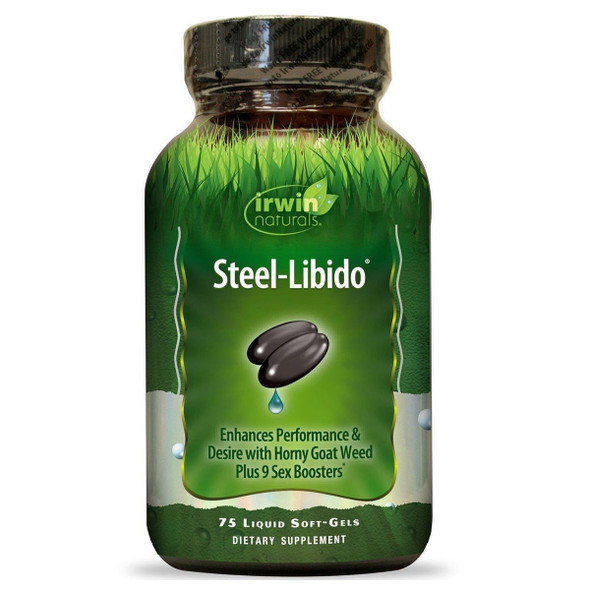  Irwin Naturals Steel Libido for Men (Made with 10 Potent Sex Bio-Agents) 75 Liquid Soft Gels 