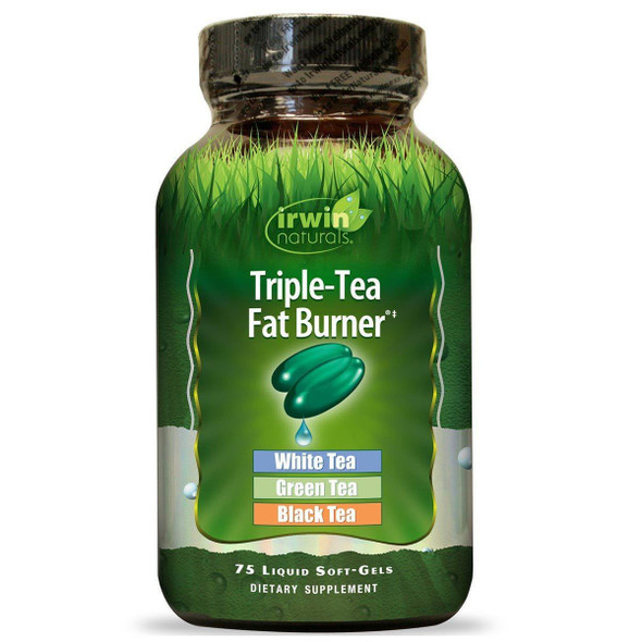  Irwin Naturals Triple-Tea Fat Burner 75 Liquid Soft Gels 
