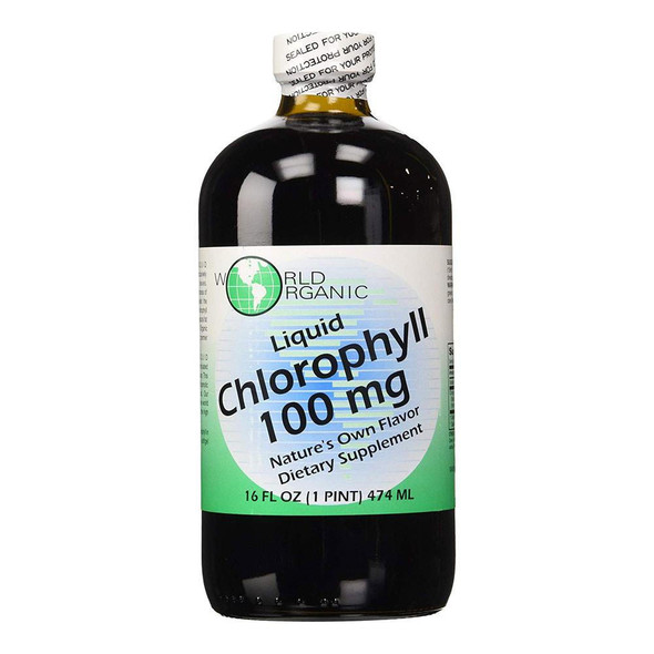  World Organic Liquid Chlorophyll 100mg 16 Ounces 