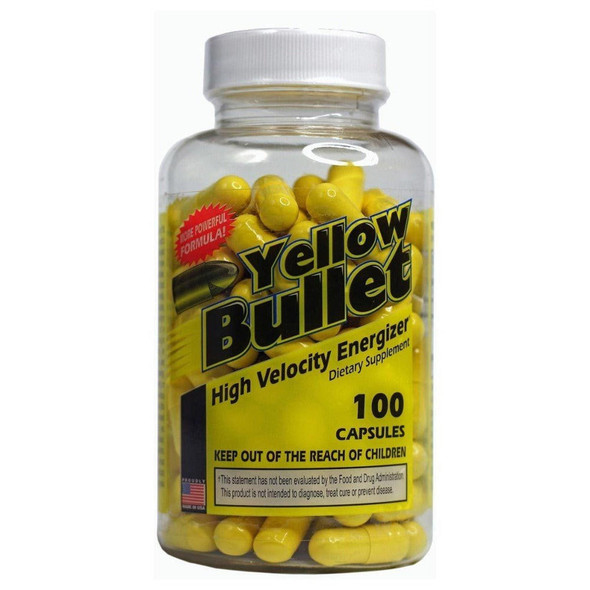  Hard Rock Supplements Yellow Bullet 100 Capsules 
