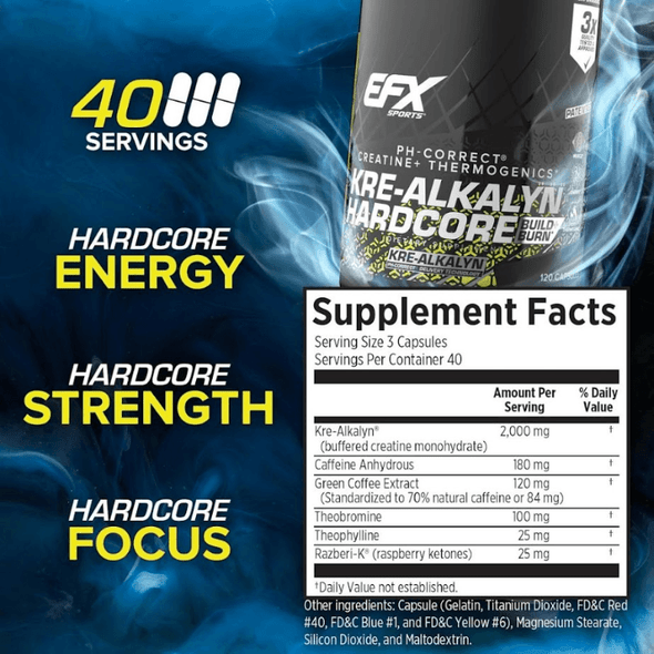 EFX Sports EFX Kre-Alkalyn Hardcore 120 Count 