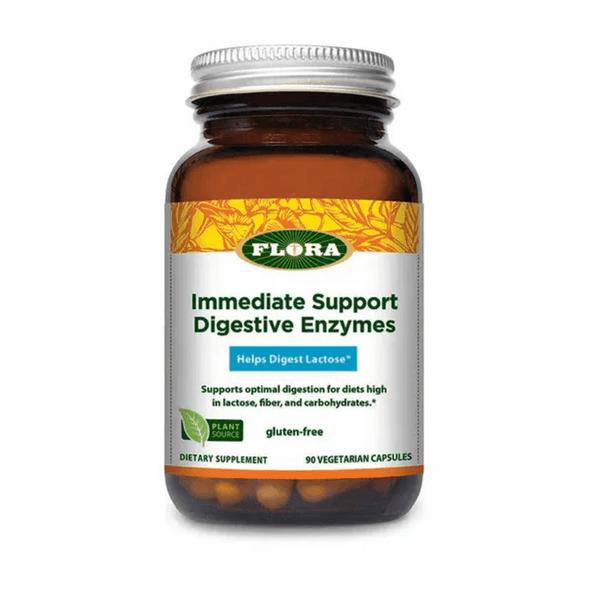 Flora (Udo's Choice) Flora Immediate Support Digestive Enzymes 90 Capsules 